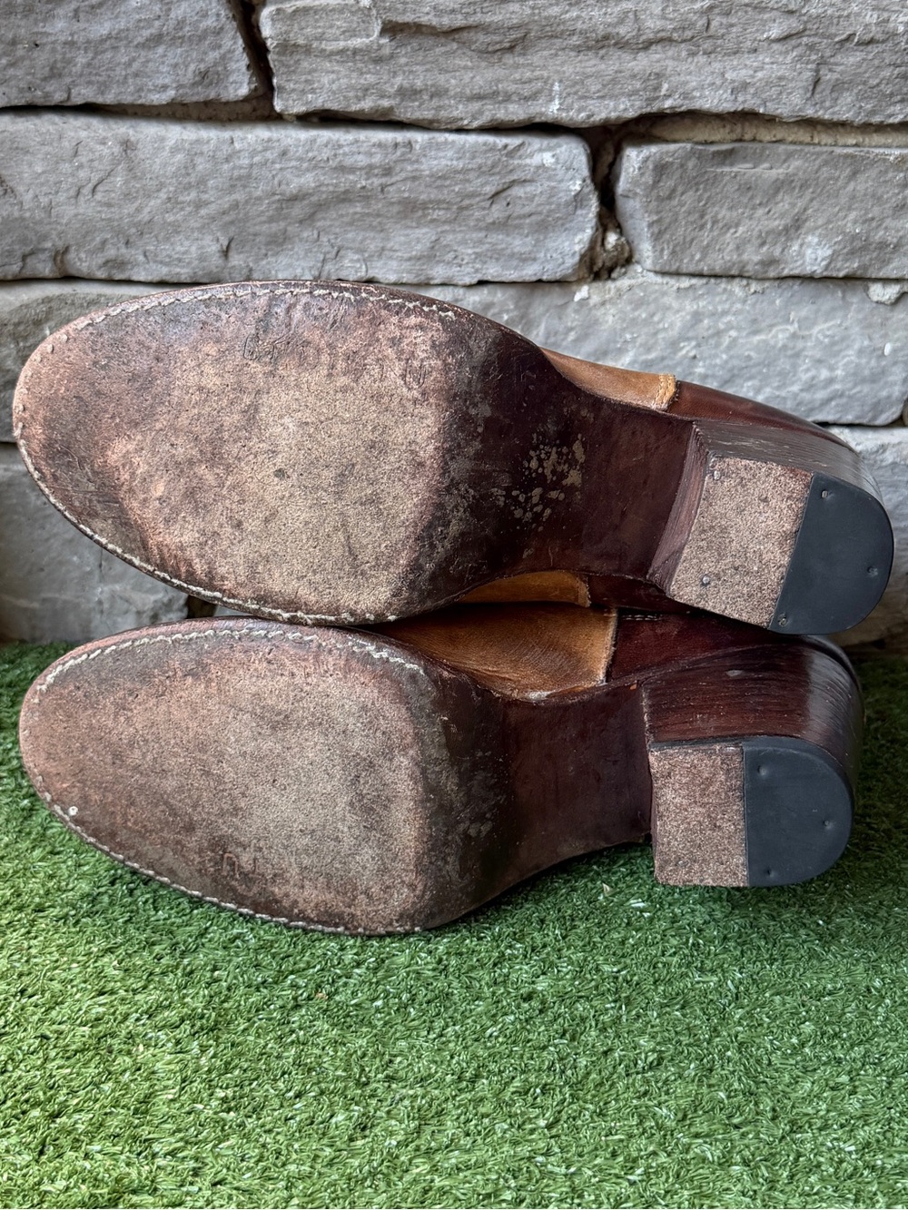 Bed|Stü Yell Full Grain Leather Two Tone Women’s Ankle Boots - Picture 11 of 11